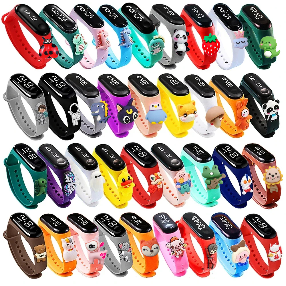 Smartwatch Digital Watches For Kids - Waterproof Children Smart Touch Led Watch