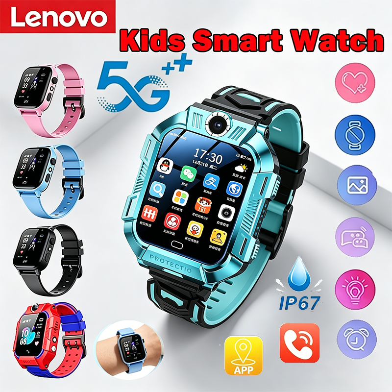 Smartwatch Digital Watches For Kids - Lenovo 2026 New 5G Kids GPS