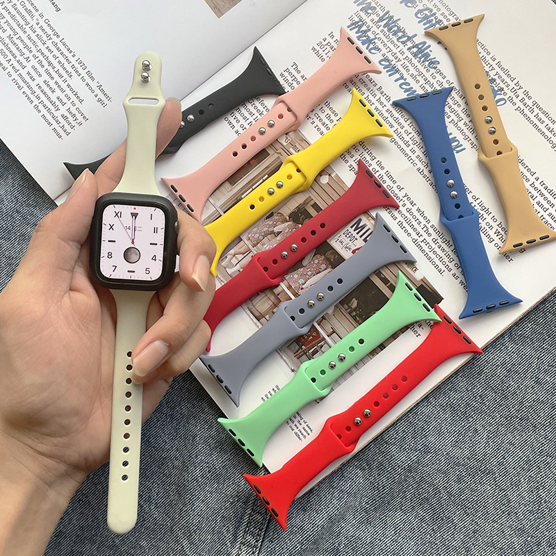 Smartwatch Apple Watches For Women - Slim Silicone strap for Apple watch