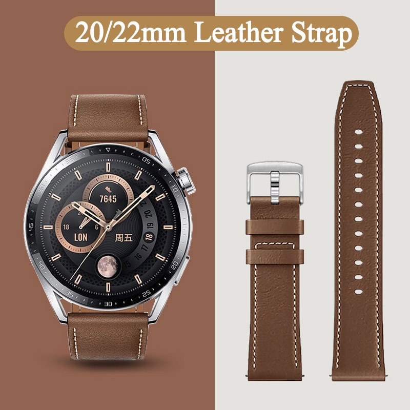 Smartwatch New Watches - 20mm 22mm Leather Watch Strap for