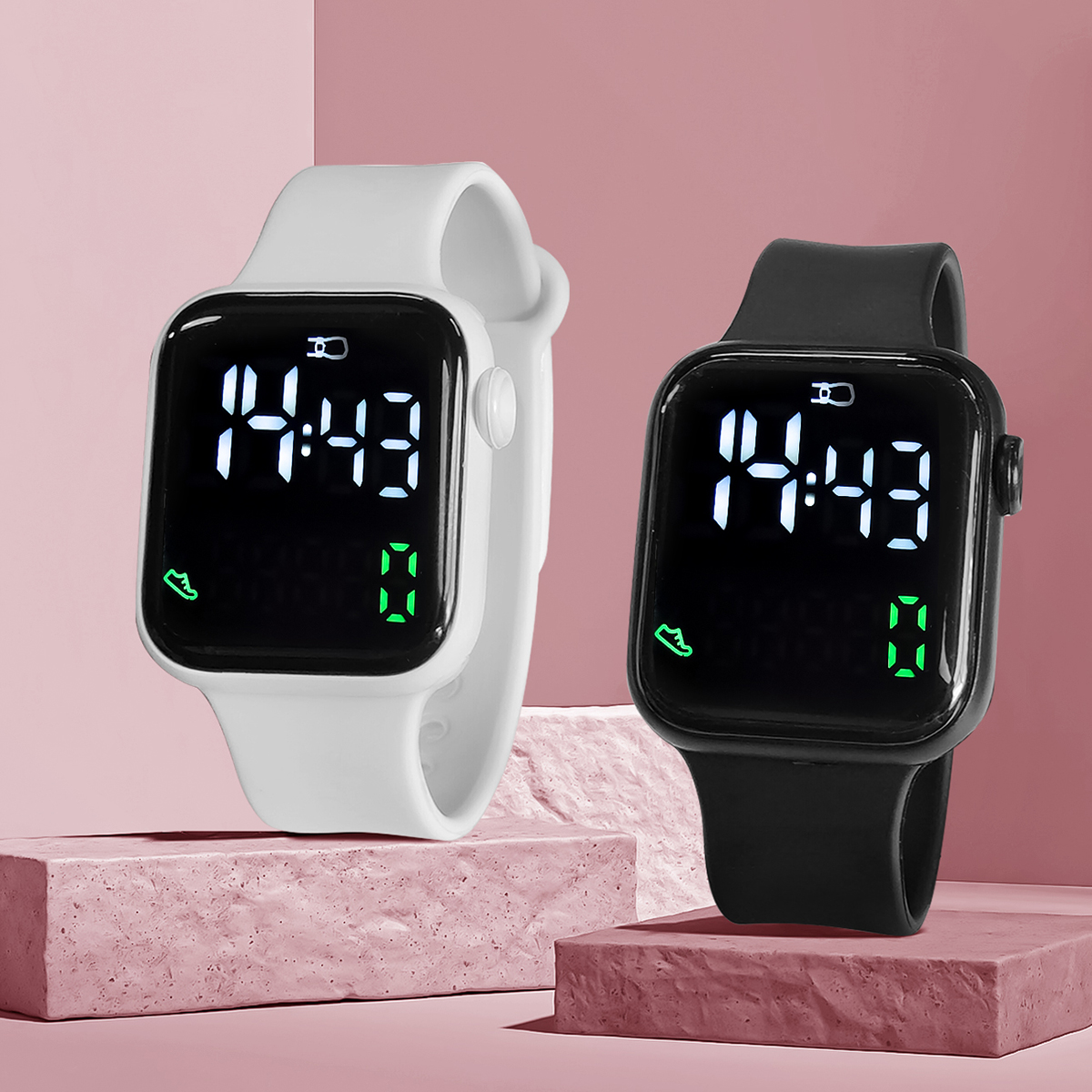 Smartwatch New Watches - New 2PCS Student Minimalist Smart Watch