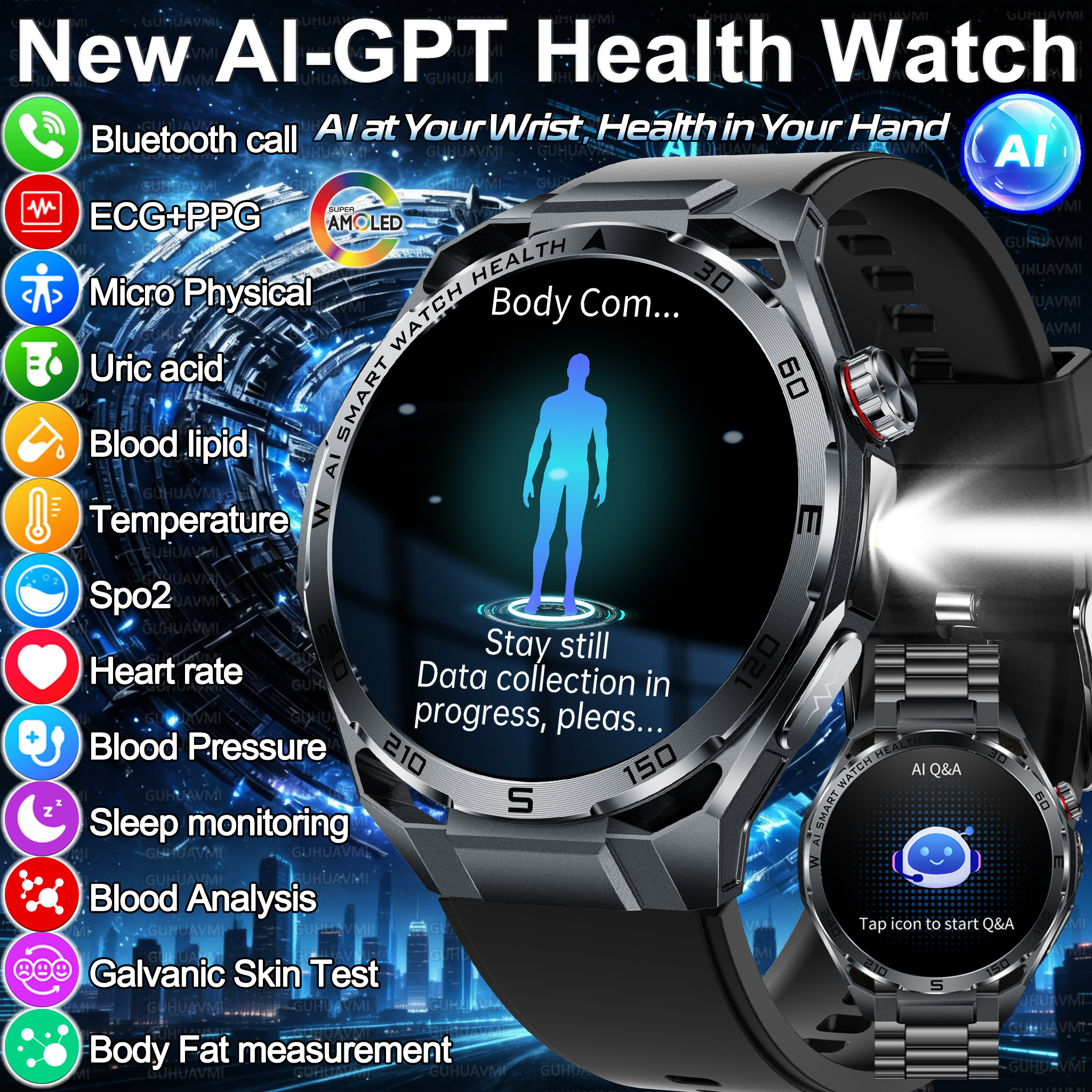 2026 New Body Fat AI Analysis  - Smartwatch New Watches For Women reseña y precio