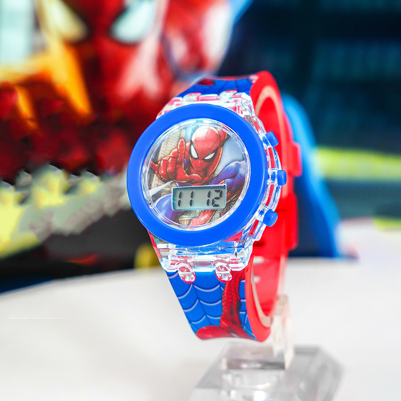 Flash Colorful Light Spiderman - Smartwatch Watches For Children reseña y precio