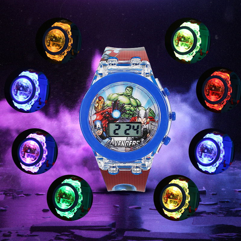 Flash Colorful Light Spiderman - Smartwatch Watches For Children reseña y precio