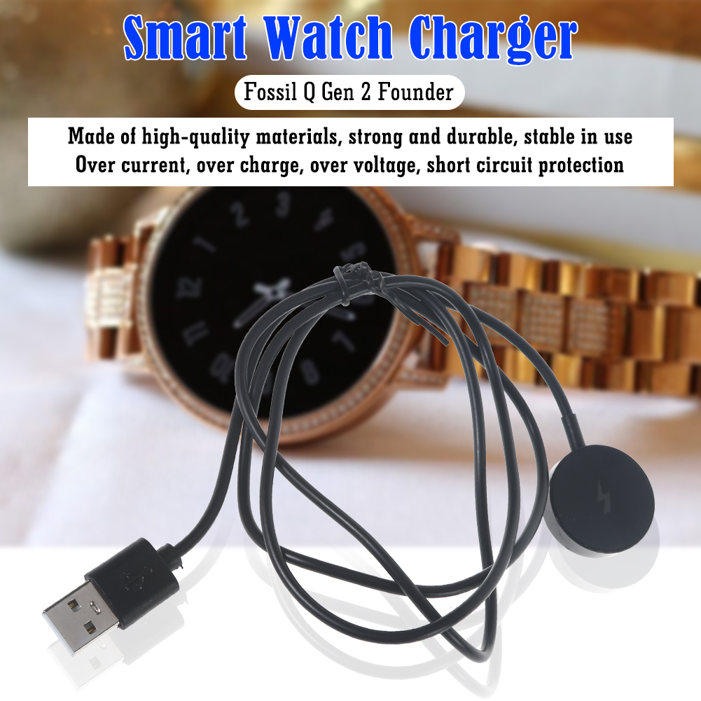 USB Smart Watch Magnetic Charg - Fossil Watches Smartwatch Gen 3 reseña y precio