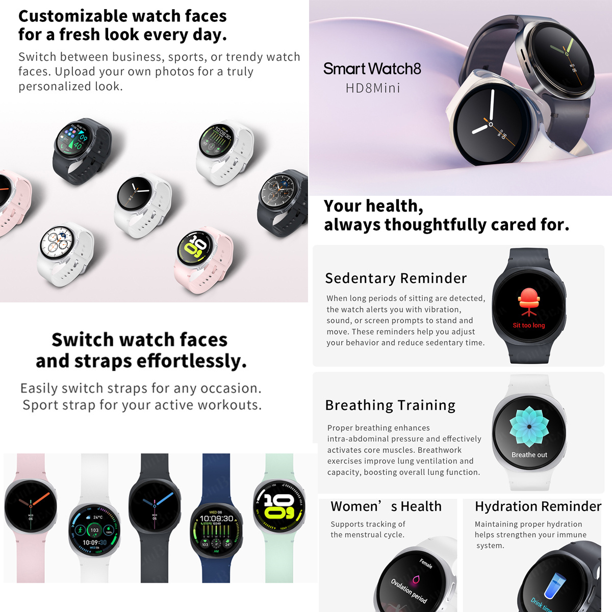 2026 New Watches 8 Mini GPS Tr - Smartwatch New Watches For Women reseña y precio