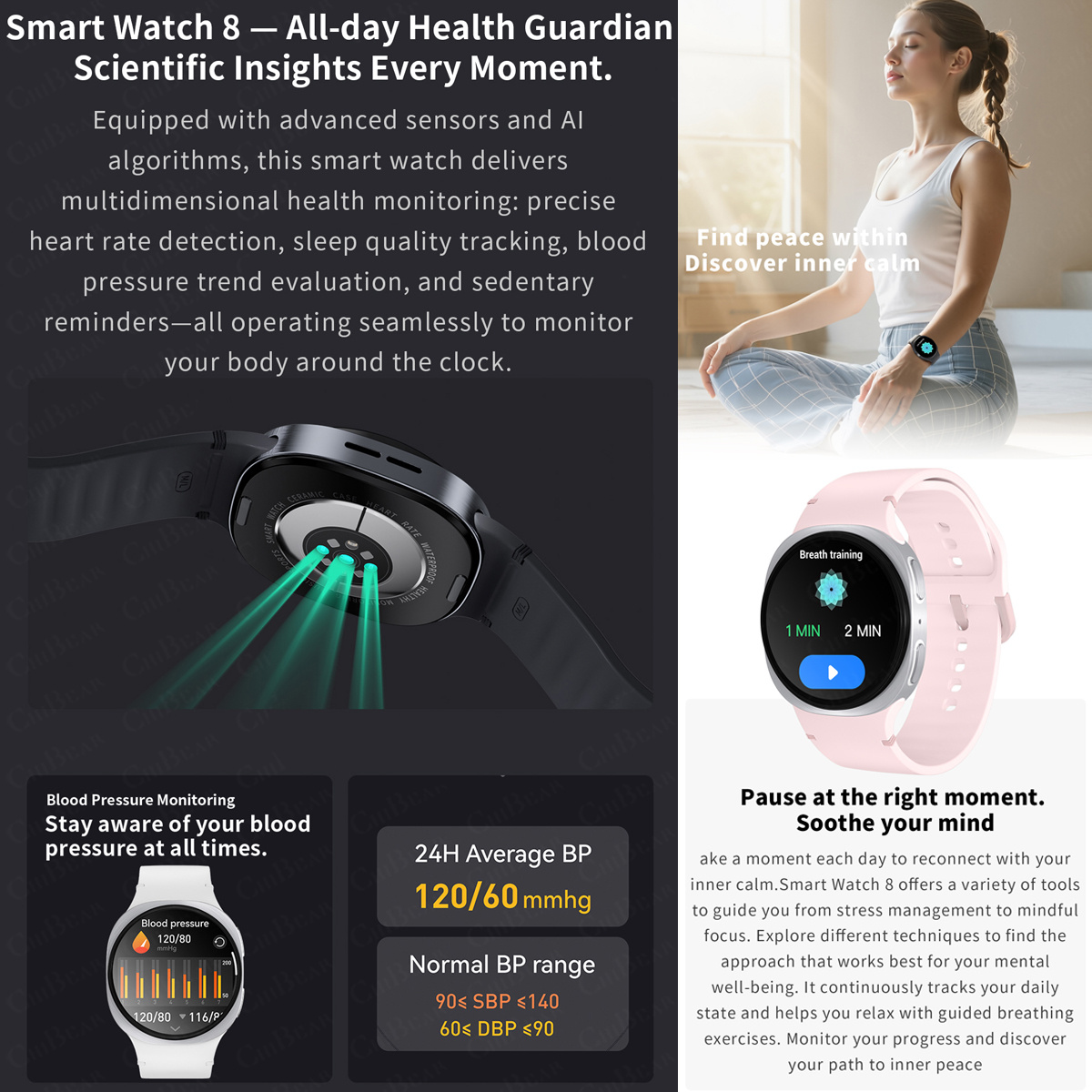 2026 New Watches 8 Mini GPS Tr - Smartwatch New Watches For Women reseña y precio