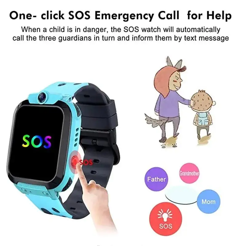 Lenovo Kids SOS GPS Location C - Smartwatch Digital Watches For Kids reseña y precio