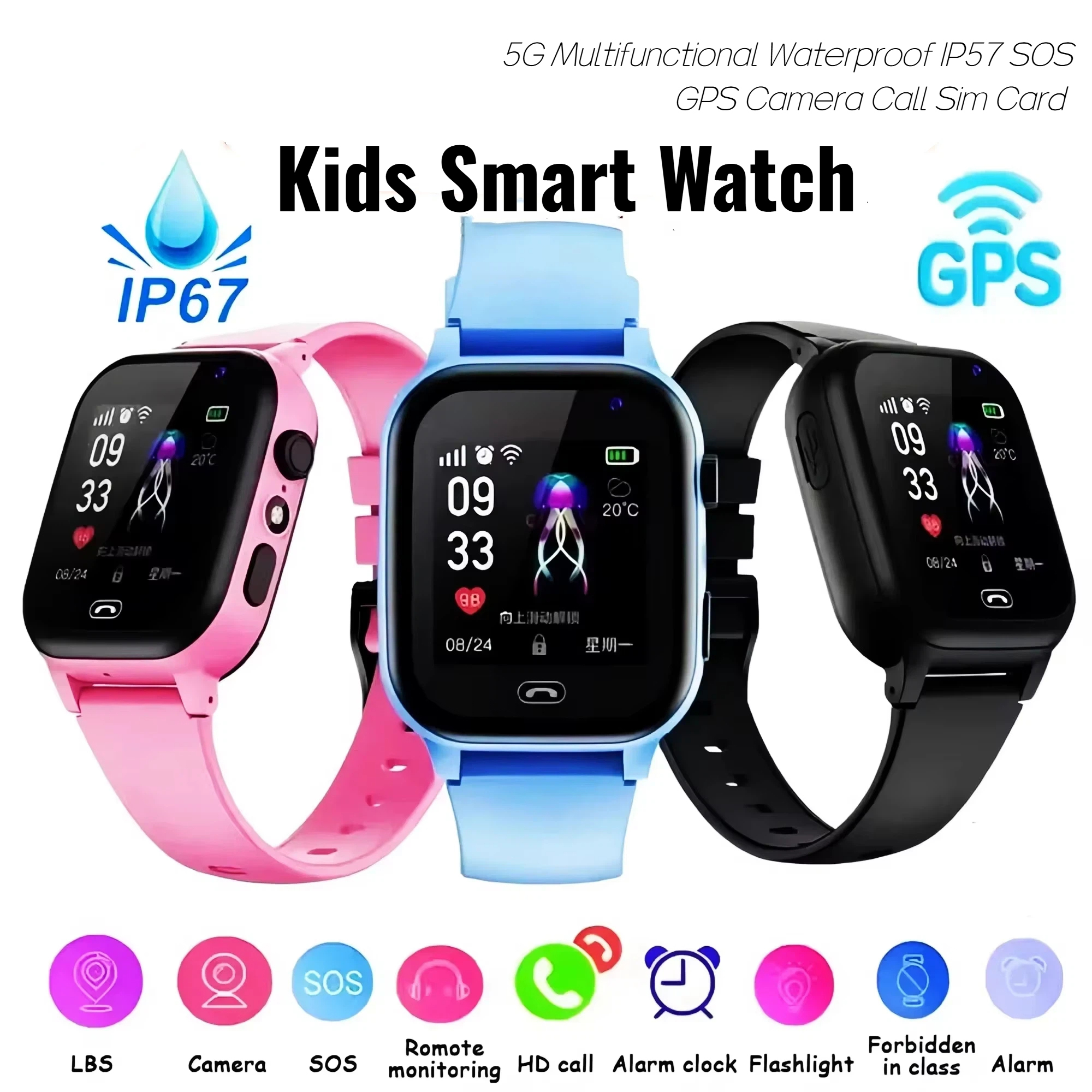Lenovo Kids Smart Watch 5G GPS - Smartwatch Digital Watches For Kids reseña y precio