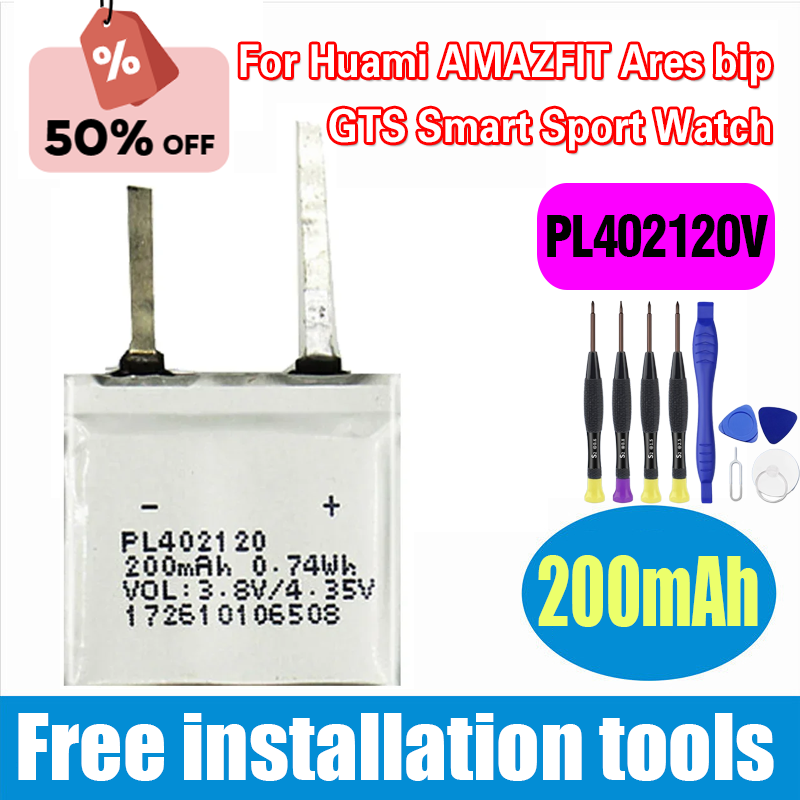 New PL402120V 200mAh Battery f - Smartwatch New Watches reseña y precio
