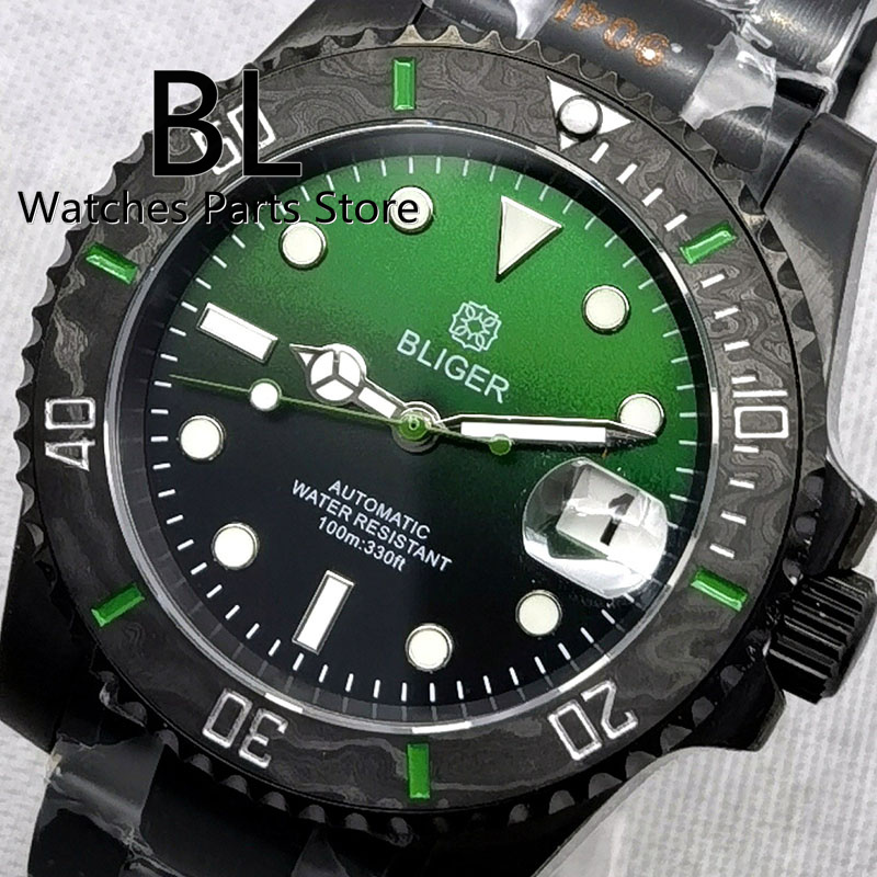 BLIGER 40mm Full Black Case Ca - Minimalist Thin Watch reseña y precio