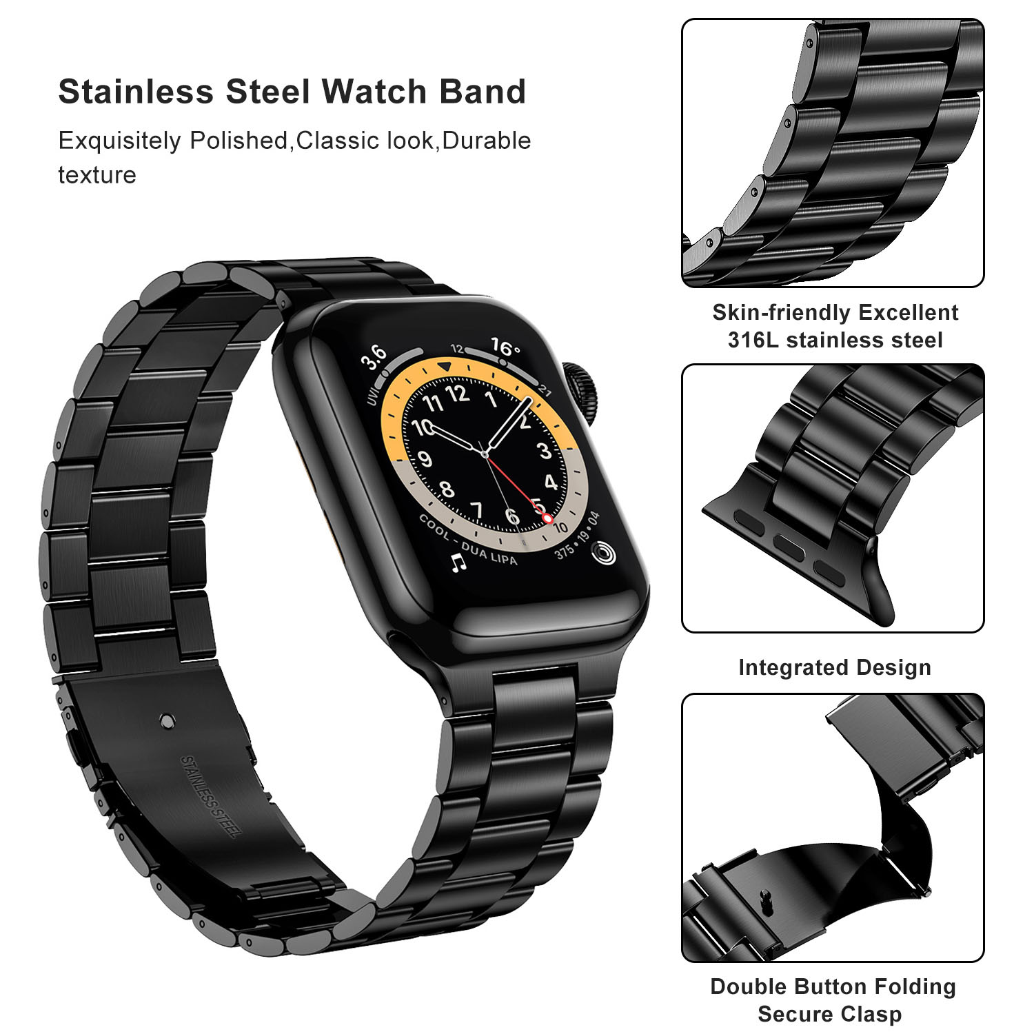 Stainless Steel Strap For Appl - Smartwatch Apple Watches For Women reseña y precio