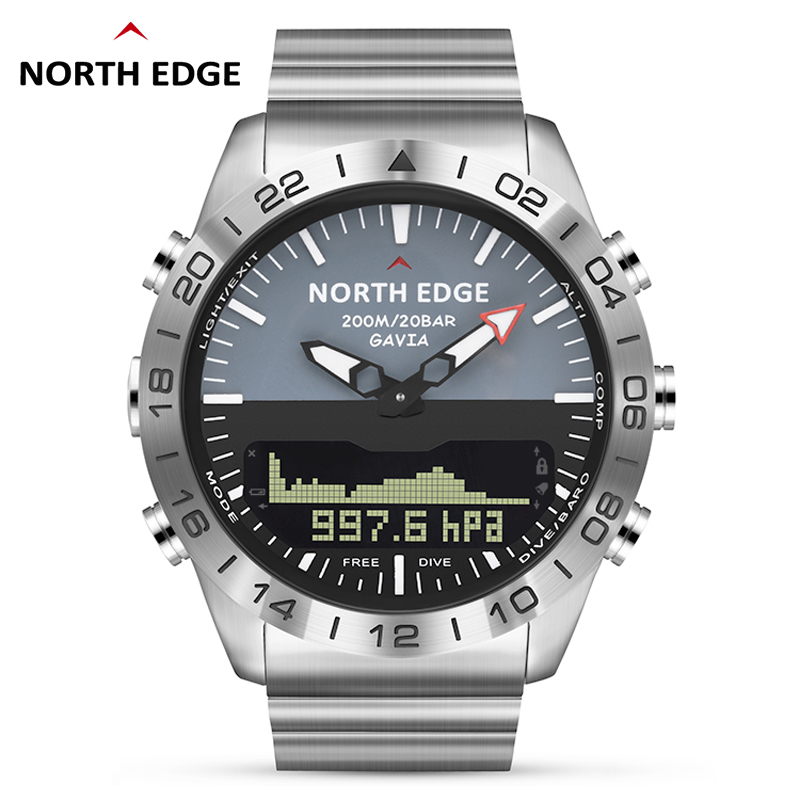 NORTH EDGE Mens Dive Watch Mil - Smartwatch Army Watches For Men reseña y precio