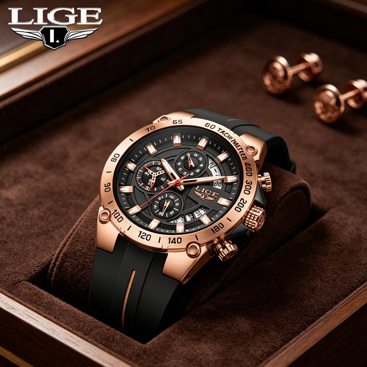 LIGE 2026 Brand Watch Men Sili - Smartwatch Army Watches For Men reseña y precio