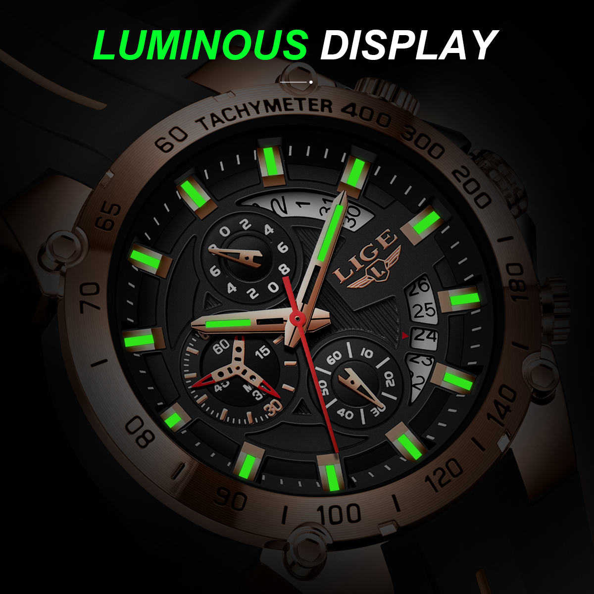 LIGE 2026 Brand Watch Men Sili - Smartwatch Army Watches For Men reseña y precio