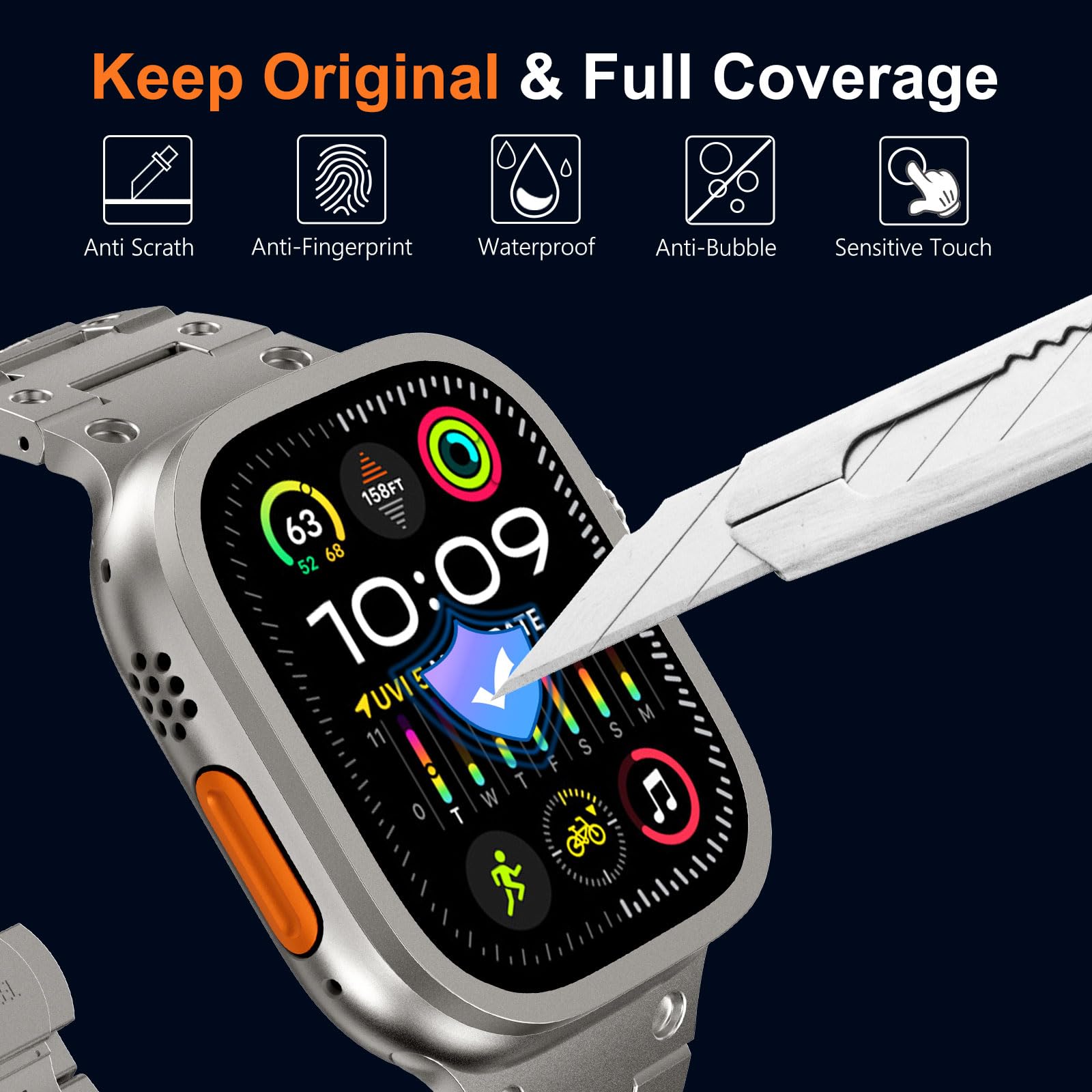Tempered Glass for Apple Watch - Smartwatch Apple Watches For Women reseña y precio