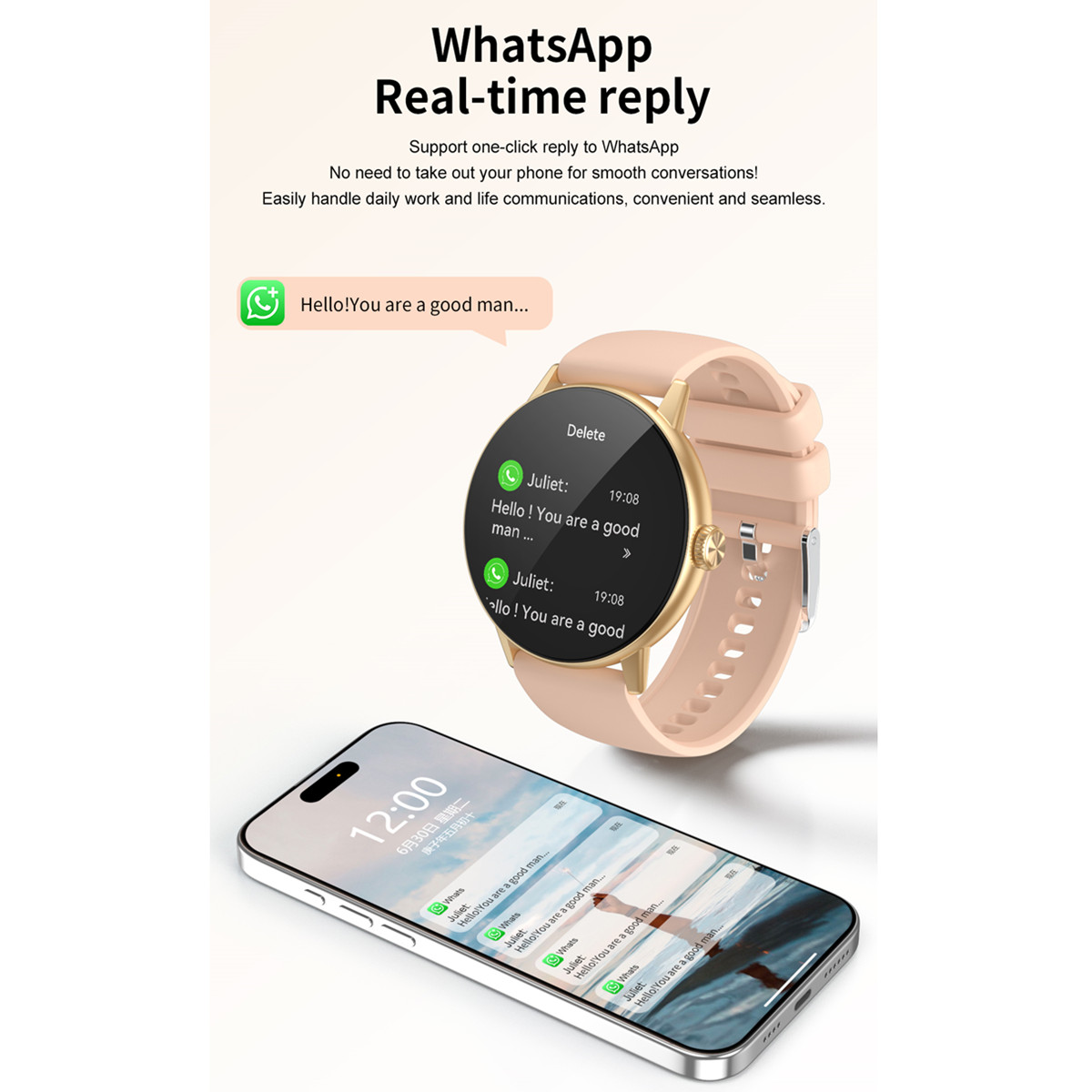 Ivanony Smart Watch Ladies 4GB - Smartwatch Watch Whatsapp reseña y precio