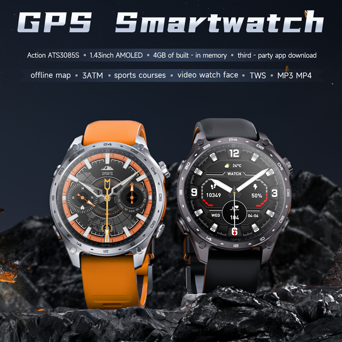 3ATM Waterproof Sports Smartwa - Smartwatch Watch Whatsapp reseña y precio