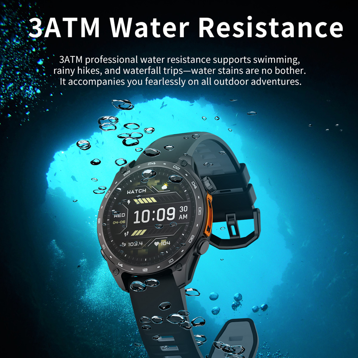 3ATM Waterproof Sports Smartwa - Smartwatch Watch Whatsapp reseña y precio