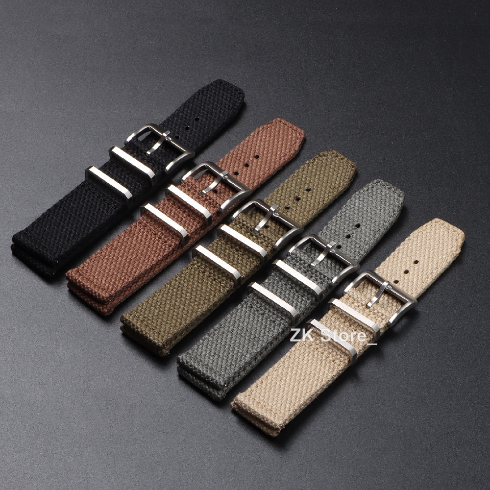 Linen Nylon Watch Straps 20mm  - Smartwatch Army Watches For Men reseña y precio