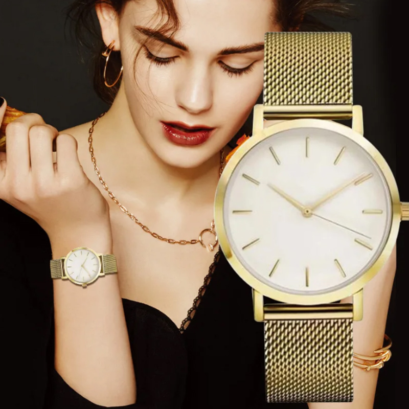 Top Brand Women's Watches Luxu - Minimalist Thin Watch reseña y precio