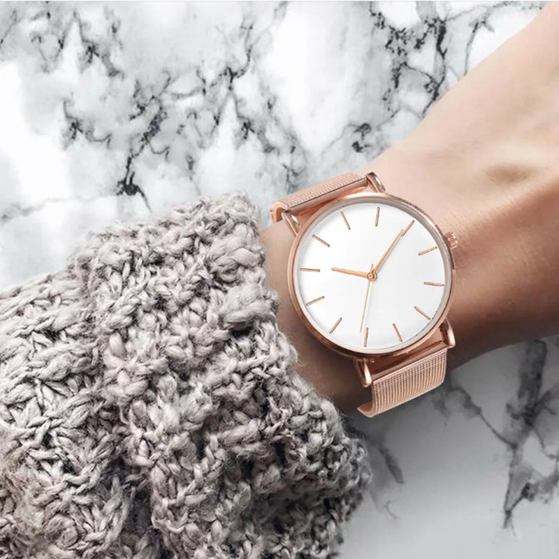 Top Brand Women's Watches Luxu - Minimalist Thin Watch reseña y precio