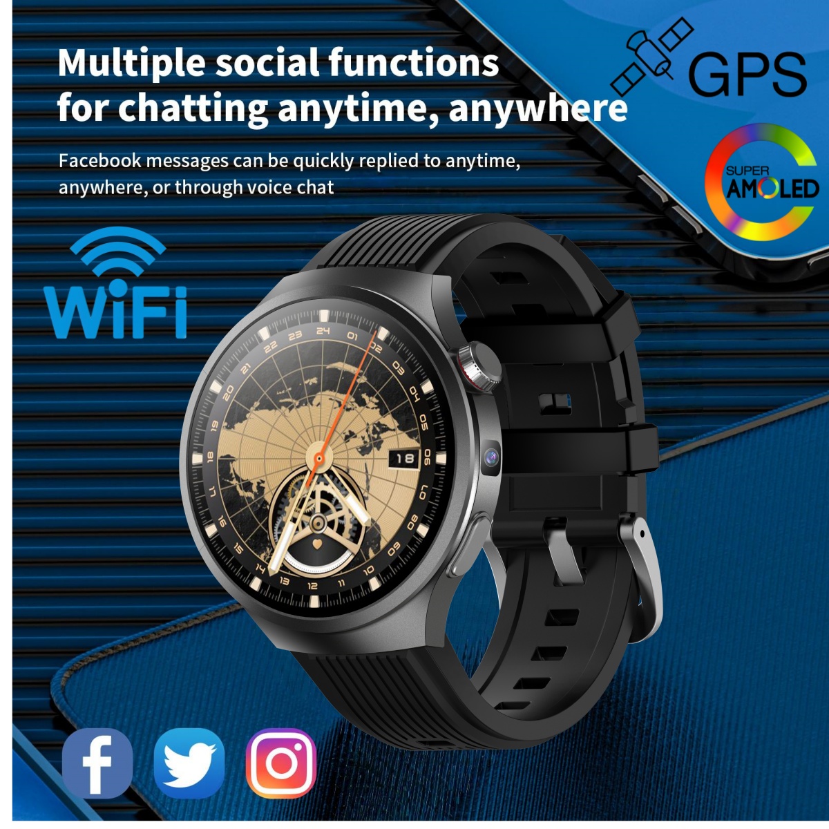 VP30 4G 5G Cellular Smart Watc - Smartwatch Watch Whatsapp reseña y precio