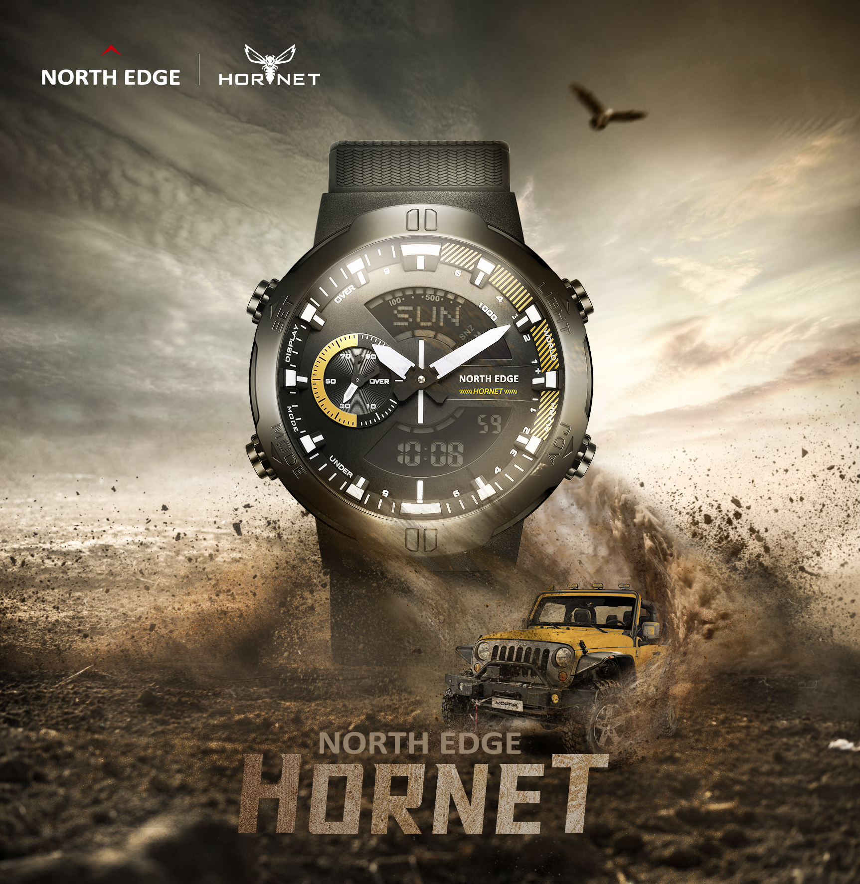 NORTH EDGE Mens Smart Watch Wo - Smartwatch Army Watches For Men reseña y precio