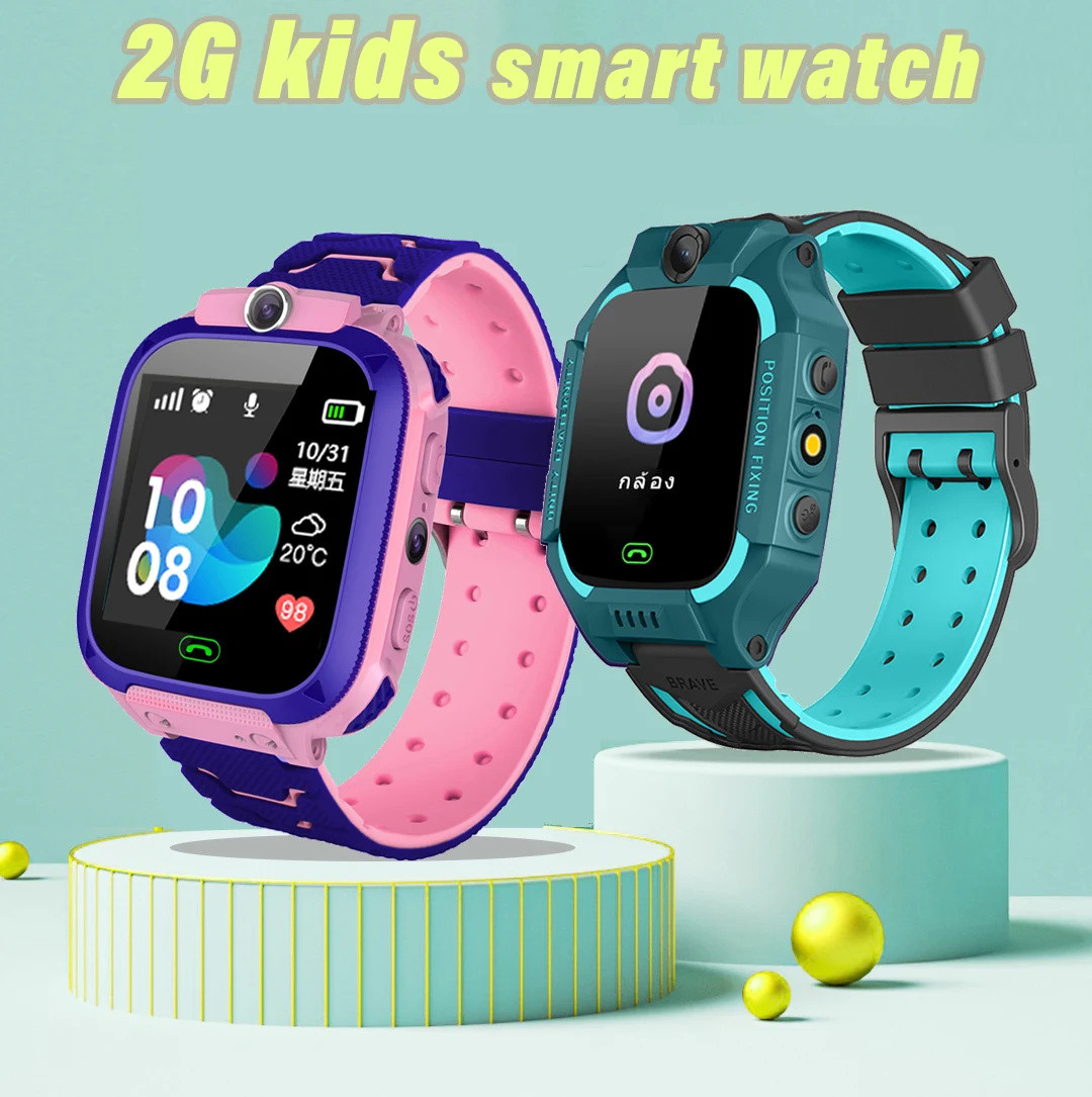 Q12 Kids Smart Watch 2G SOS Ca - Smartwatch Digital Watches For Kids reseña y precio