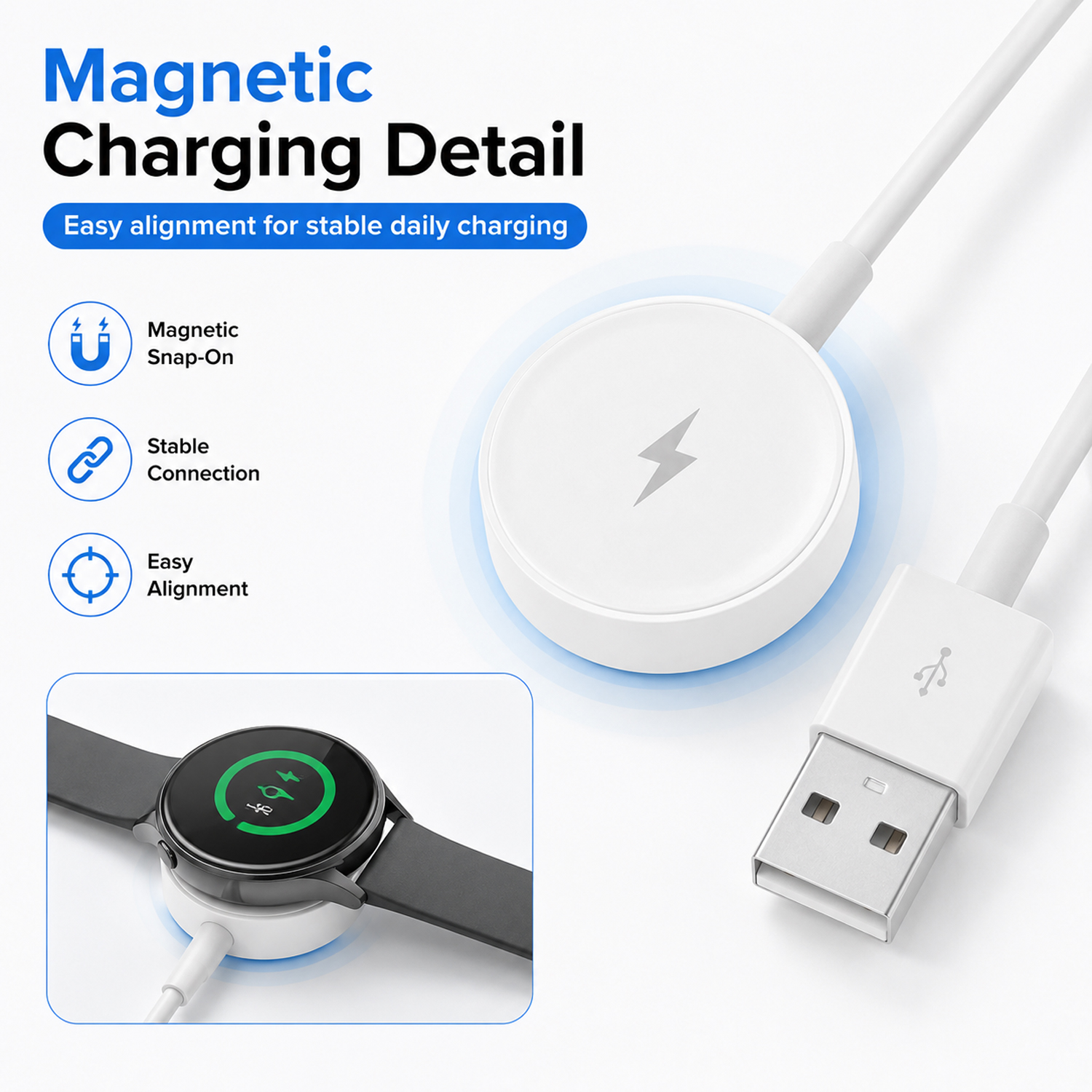 USB Watch Charger Adapter Smar - Fossil Watches Smartwatch Gen 3 reseña y precio