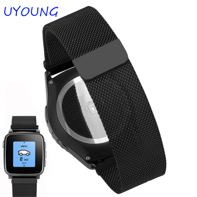 22mm Milanese Loop Strap For P - Smartwatch Pebble Watches reseña y precio