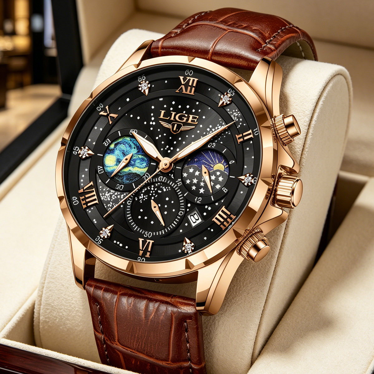 LIGE 2026 Top Luxury Brand Men - Smartwatch Army Watches For Men reseña y precio