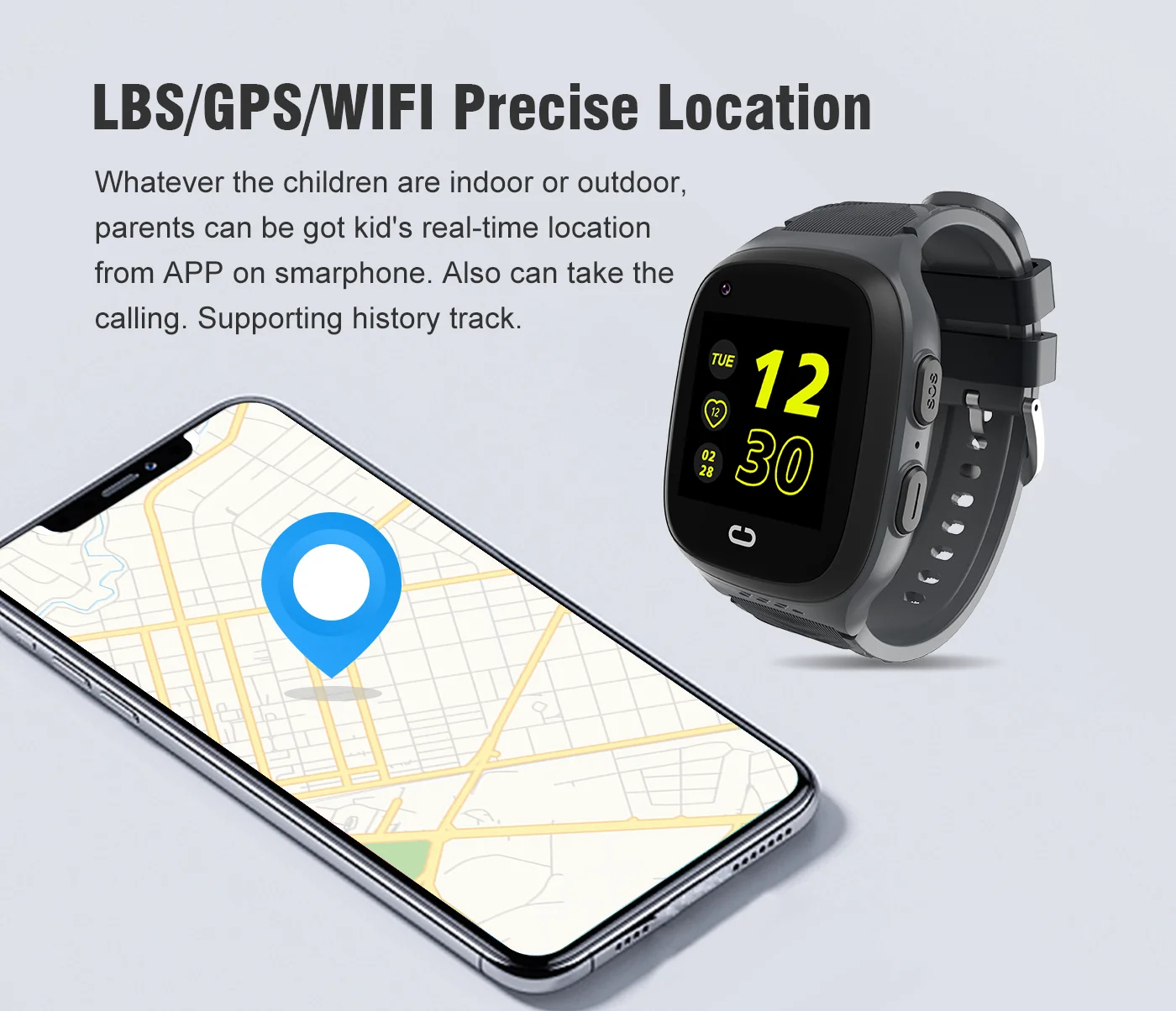 4G Kids Smartwatch SOS Waterpr - Smartwatch Digital Watches For Kids reseña y precio