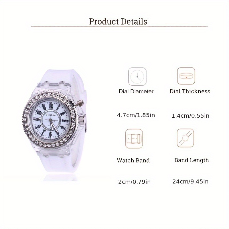 Luminous Round Digital Watches - Minimalist Thin Watch reseña y precio