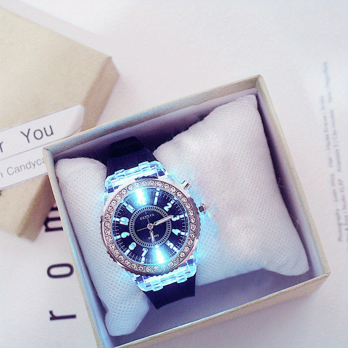 Luminous Round Digital Watches - Minimalist Thin Watch reseña y precio