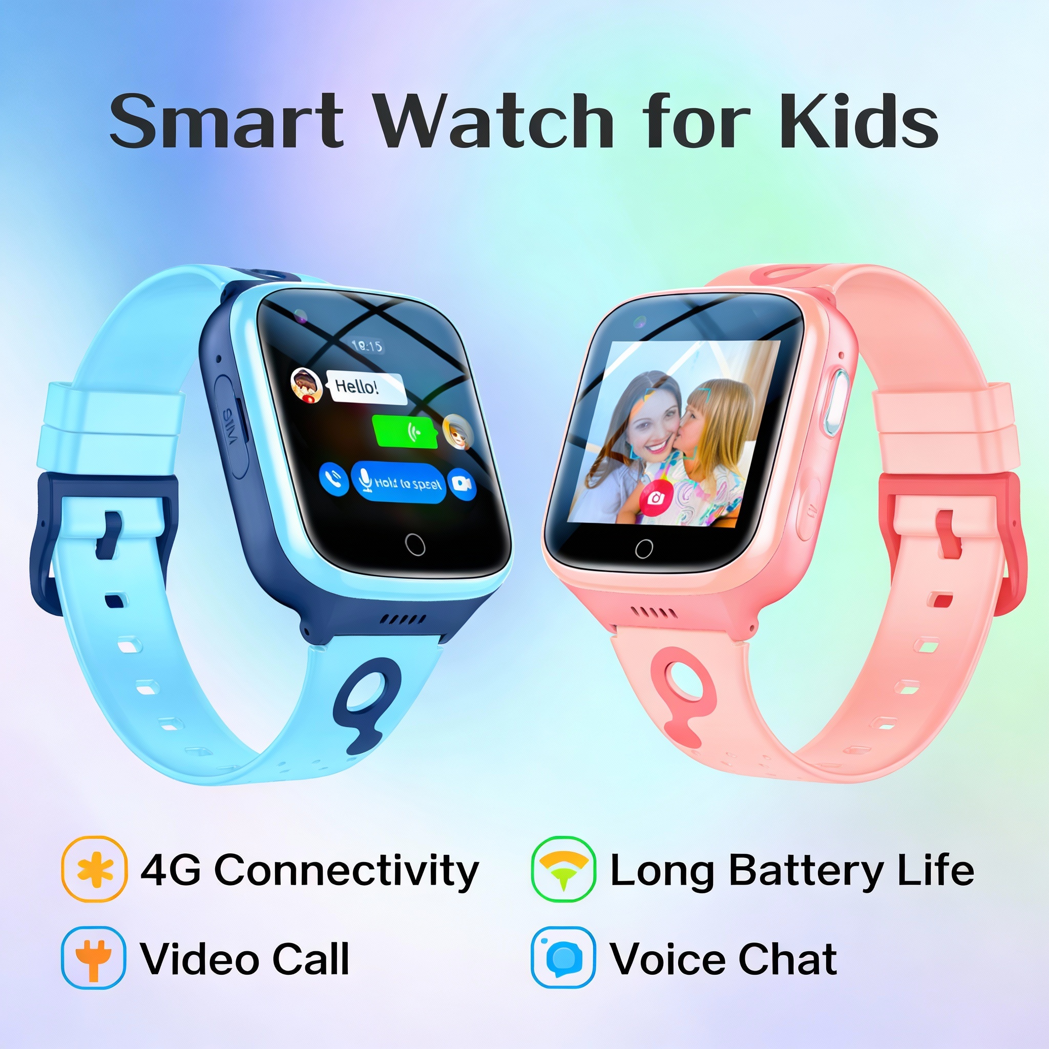 4G Smart Watch Kids GPS WiFi V - Smartwatch Watches Gift For Girls reseña y precio