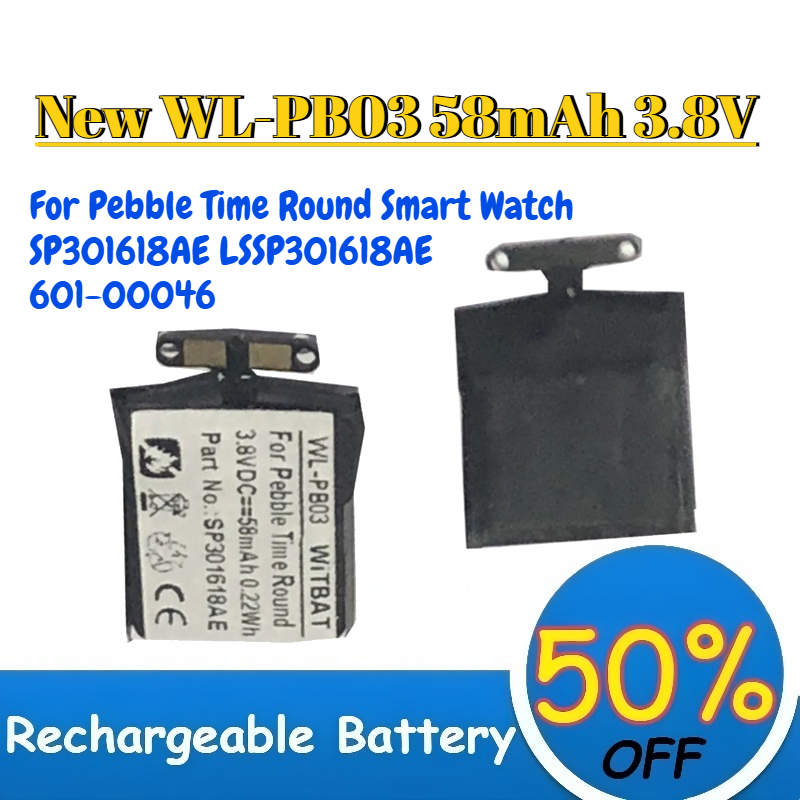 High-Quality New WL-PB03 58mAh - Smartwatch Pebble Watches reseña y precio