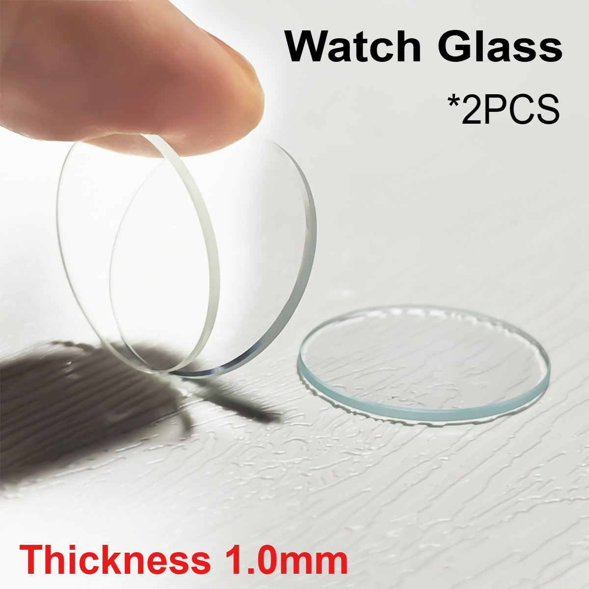 2 Pieces 15 - 45mm Flat Round  - Watch Crystal Replacement reseña y precio