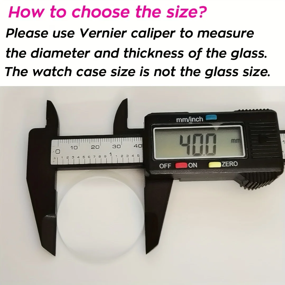 2 Pieces 15 - 45mm Flat Round  - Watch Crystal Replacement reseña y precio