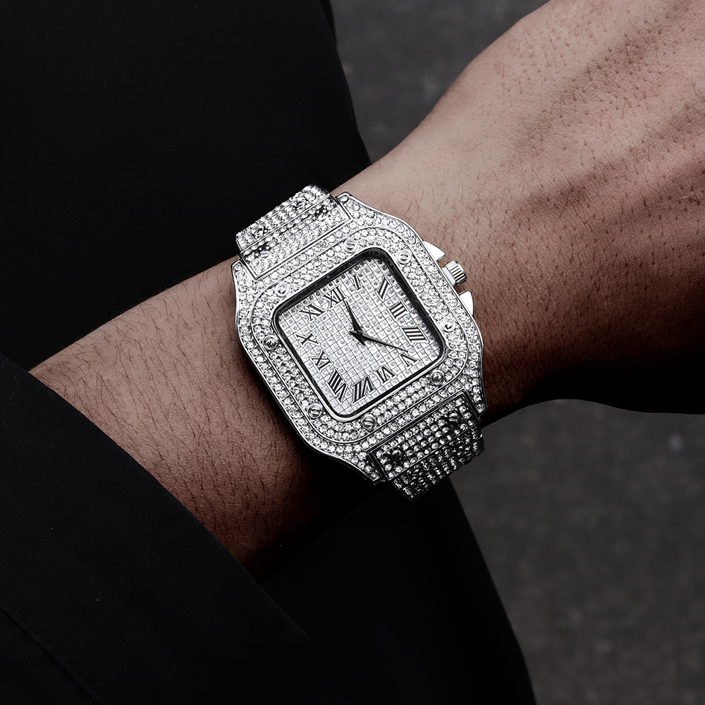 Luxury Moissanite Iced Out Wat - Minimalist Thin Watch reseña y precio