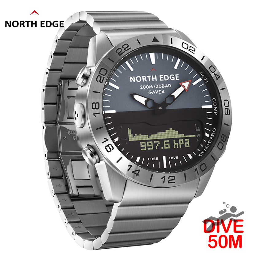 NORTH EDGE Mens Dive Watch Mil - Smartwatch Army Watches For Men reseña y precio