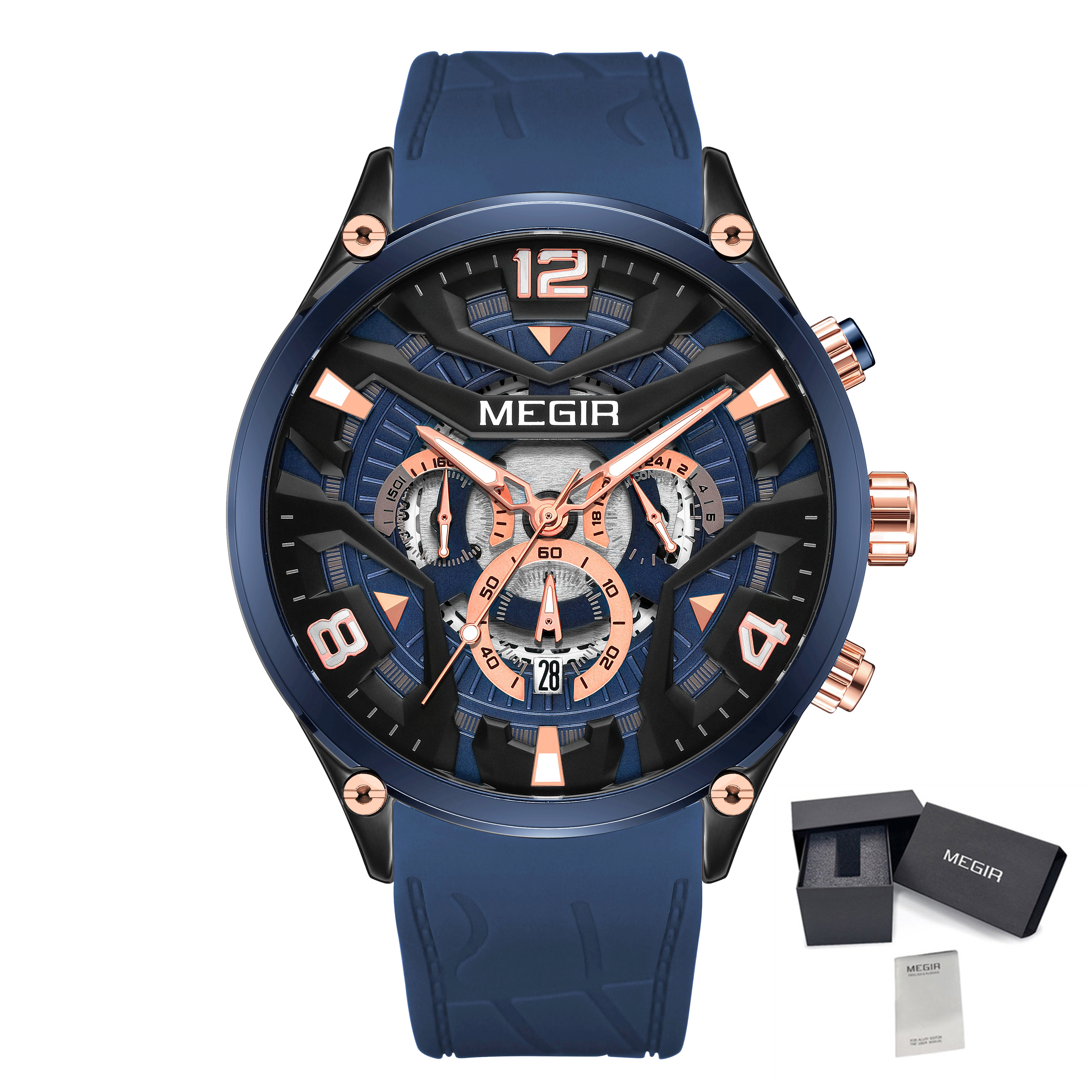 MEGIR Men's Sports Chronograph - Smartwatch Army Watches For Men reseña y precio