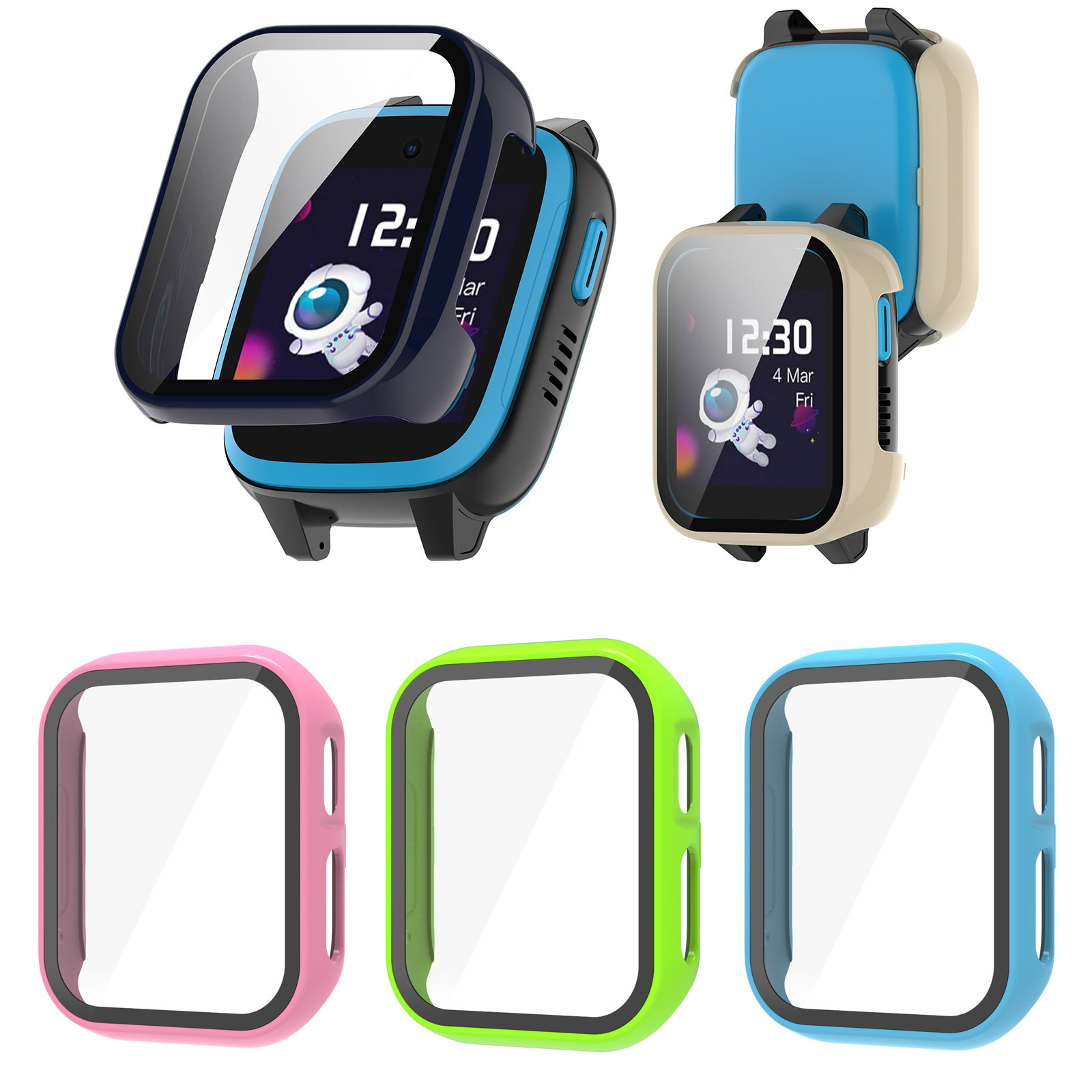 Hard Edge Shell Glass Screen P - Smartwatch Watches For Kids reseña y precio