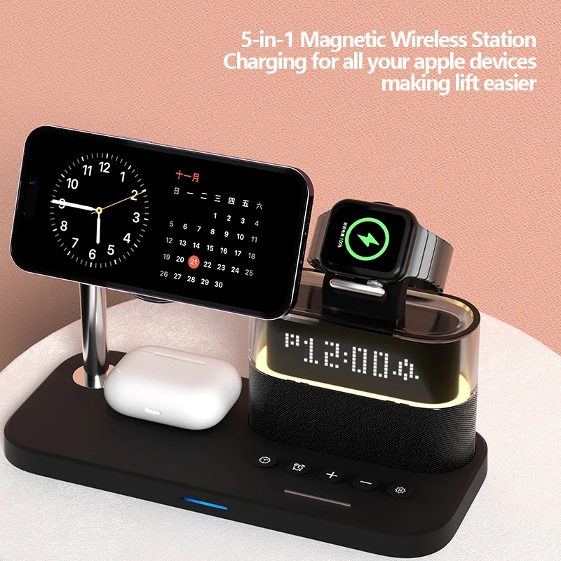 New 5 In 1 Wireless Charger St - Smartwatch New Watches reseña y precio