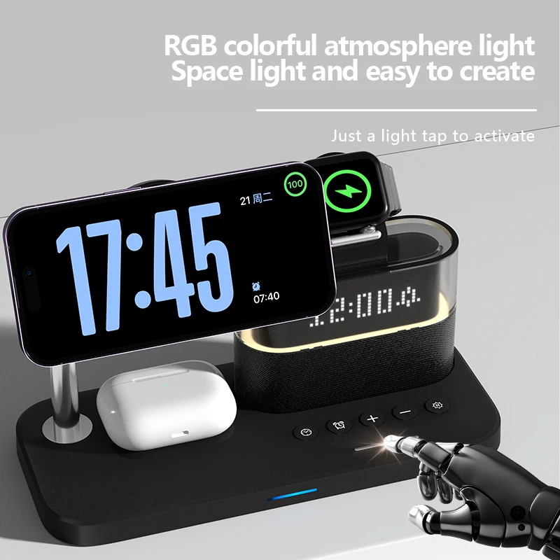 New 5 In 1 Wireless Charger St - Smartwatch New Watches reseña y precio
