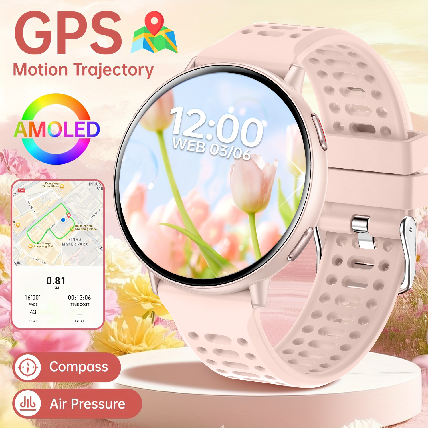 New hot GPS smartwatch 1.43 AM - Smartwatch New Watches For Women reseña y precio