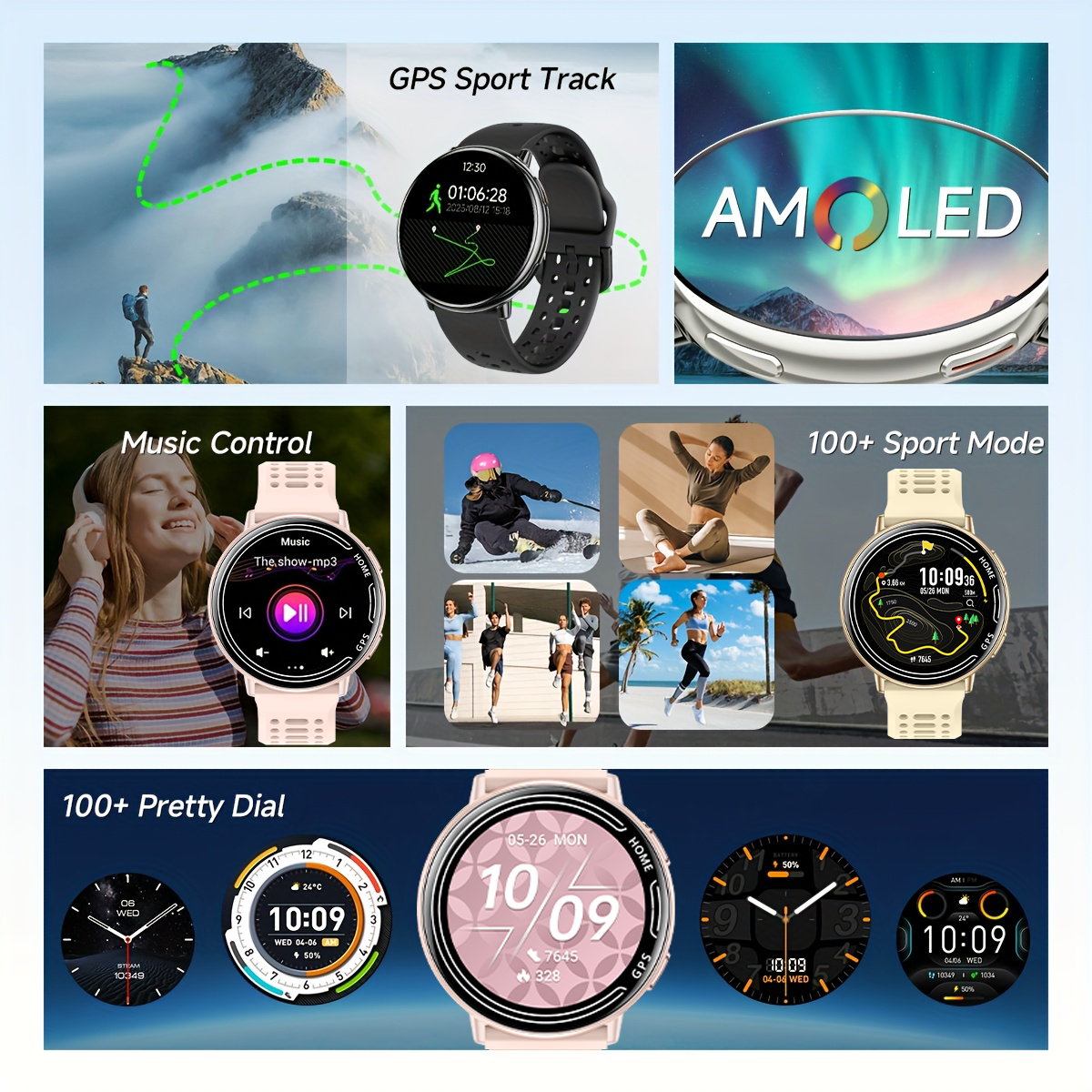 New hot GPS smartwatch 1.43 AM - Smartwatch New Watches For Women reseña y precio
