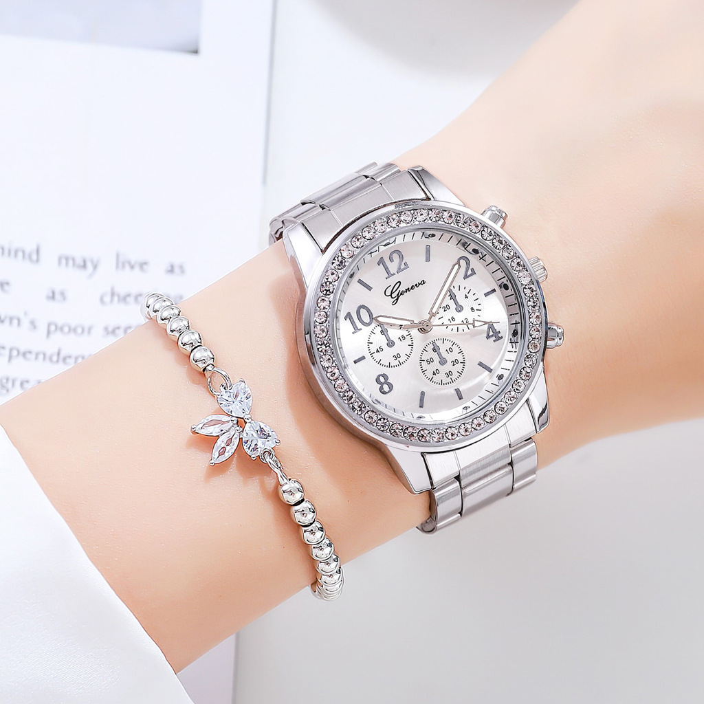Gold Women Watch Geneva Classi - Minimalist Thin Watch reseña y precio