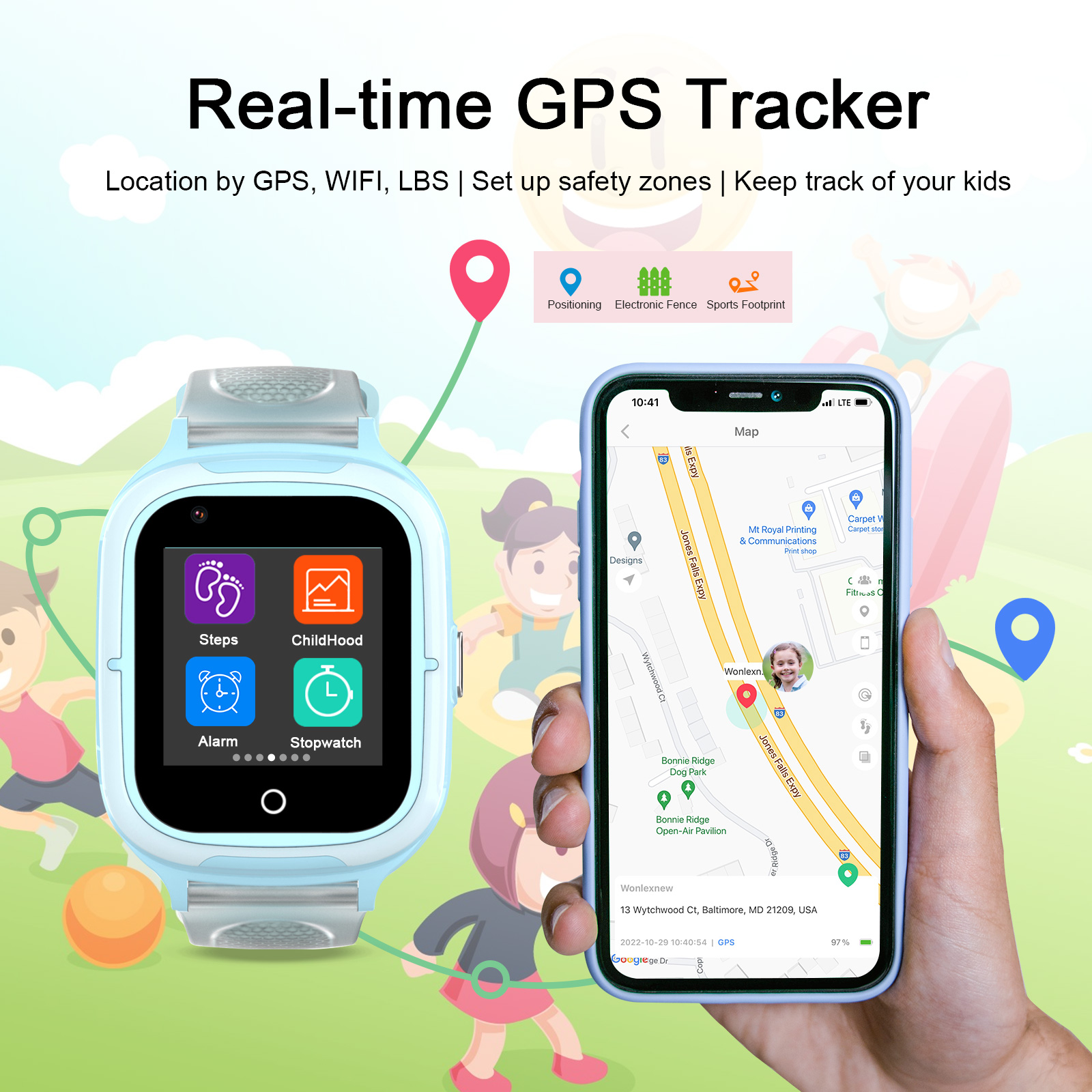 Getfitsoo Smart Watch For Chil - Smartwatch Watch Whatsapp reseña y precio
