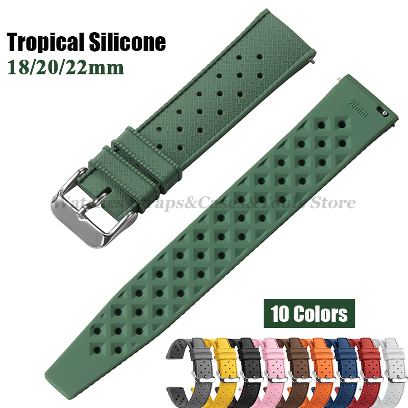 Tropical Silicone Watch Band Q - Citizen Watches Smartwatch reseña y precio